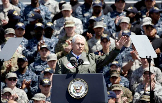 Pence Warns North Korea: ‘The Sword Stands Ready’